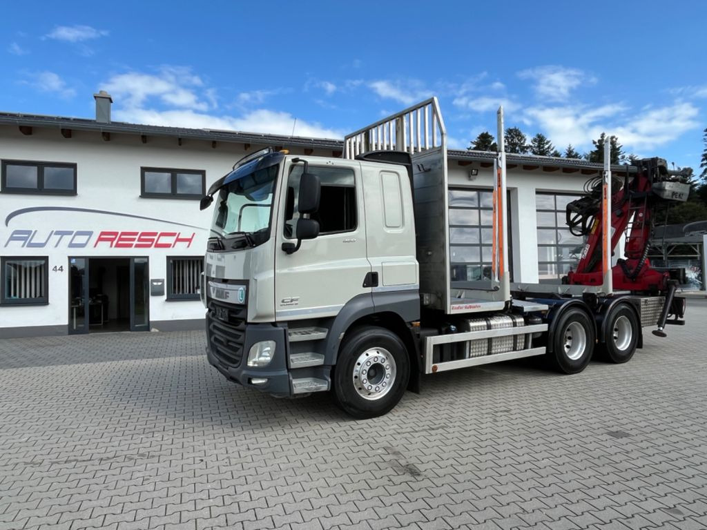 DAF CF 460 6x4 mit Riedler Holzaufb. Penz Kran 12Z - Tovornjak za prevoz lesa, Tovornjak z dvigalom: slika 3 DAF CF 460 6x4 mit Riedler Holzaufb. Penz Kran 12Z - Tovornjak za prevoz lesa, Tovornjak z dvigalom: slika 3