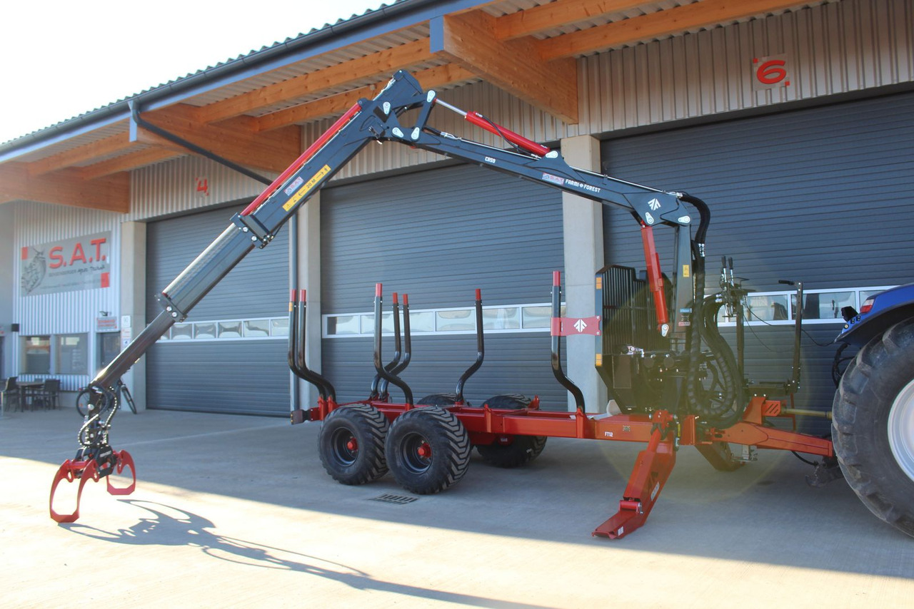 Farmi Rückewagen FT 12 - CR 59 - 8,50m Kran - 14,5t - Gozdarska prikolica: slika 1 Farmi Rückewagen FT 12 - CR 59 - 8,50m Kran - 14,5t - Gozdarska prikolica: slika 1