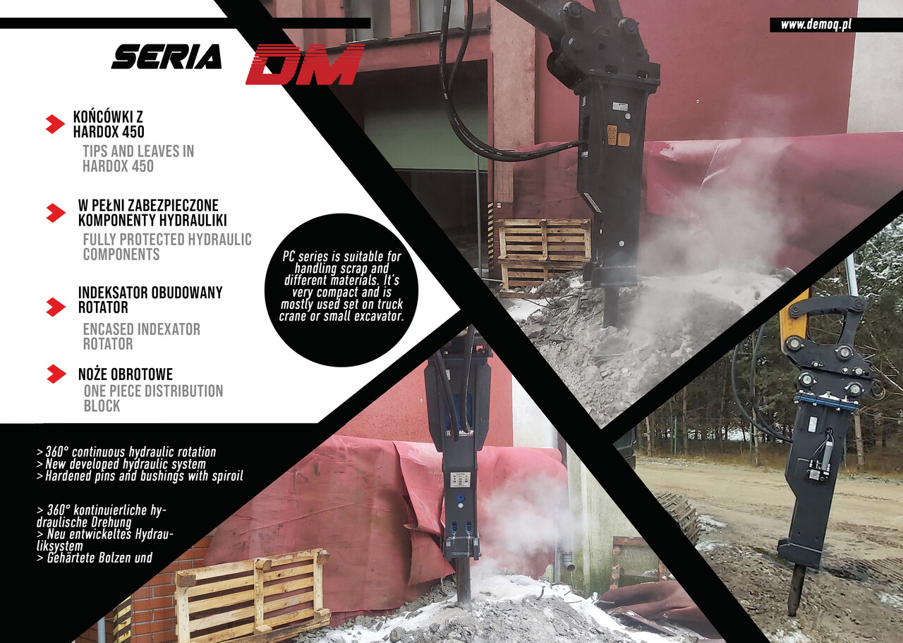 DEMOQ DM750 Hydraulic breaker 660 kg - Hidravlično kladivo za Bager: slika 2 DEMOQ DM750 Hydraulic breaker 660 kg - Hidravlično kladivo za Bager: slika 2