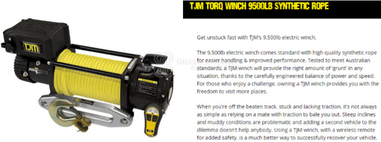 CABLE WINCH – ELECTRIC - Karoserija in zunanjost za Avtomobil: slika 1 CABLE WINCH – ELECTRIC - Karoserija in zunanjost za Avtomobil: slika 1