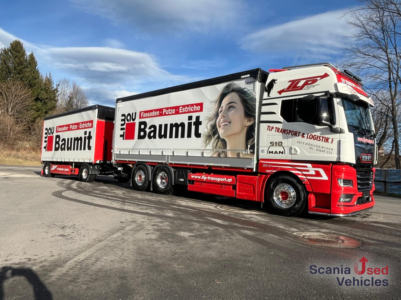 MAN TGX 26.510 6x2-4 LL Pritsche + Anhänger - Tovornjak s ponjavo: slika 2 MAN TGX 26.510 6x2-4 LL Pritsche + Anhänger - Tovornjak s ponjavo: slika 2
