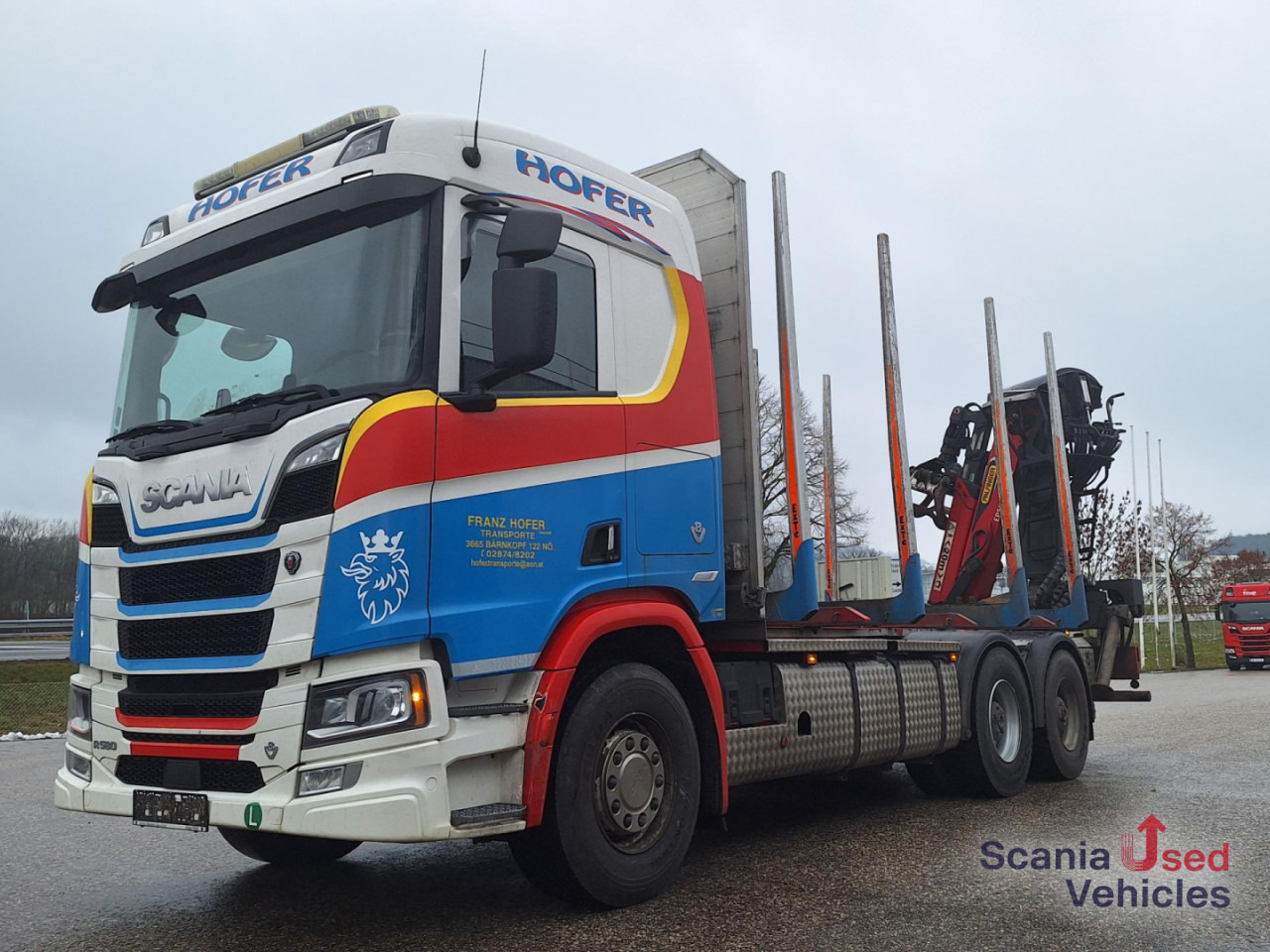 SCANIA R 580 B6x4NB+Epsilon M12 Z - Tovornjak za prevoz lesa, Tovornjak z dvigalom: slika 1 SCANIA R 580 B6x4NB+Epsilon M12 Z - Tovornjak za prevoz lesa, Tovornjak z dvigalom: slika 1