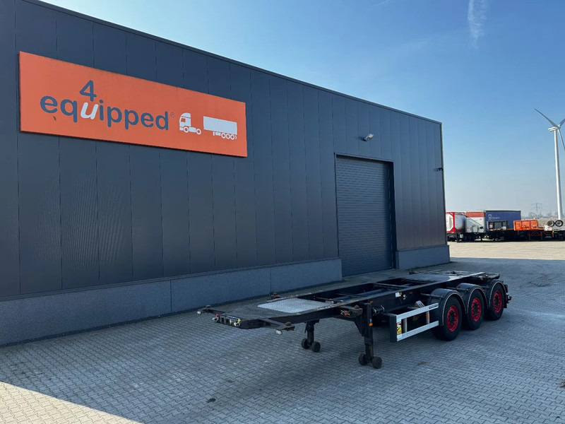 Burg 20FT/3-axles, SAF INTRADISC, ADR (EXII, EXII, FL, AT), 2x LIFTAXLE, NL-Chassis, APK/ADR:06/2025 - Kontejnerska polprikolica/ Polprikolica z zamenljivim tovoriščem: slika 1 Burg 20FT/3-axles, SAF INTRADISC, ADR (EXII, EXII, FL, AT), 2x LIFTAXLE, NL-Chassis, APK/ADR:06/2025 - Kontejnerska polprikolica/ Polprikolica z zamenljivim tovoriščem: slika 1