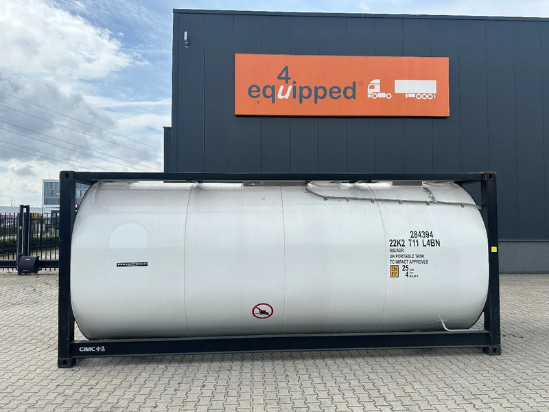 CIMC 20FT ISO / 25.030L - 1 comp. / L4BN / UN Portable / T11 / test: 10 -2026 - Kontejner cisterna: slika 2 CIMC 20FT ISO / 25.030L - 1 comp. / L4BN / UN Portable / T11 / test: 10 -2026 - Kontejner cisterna: slika 2