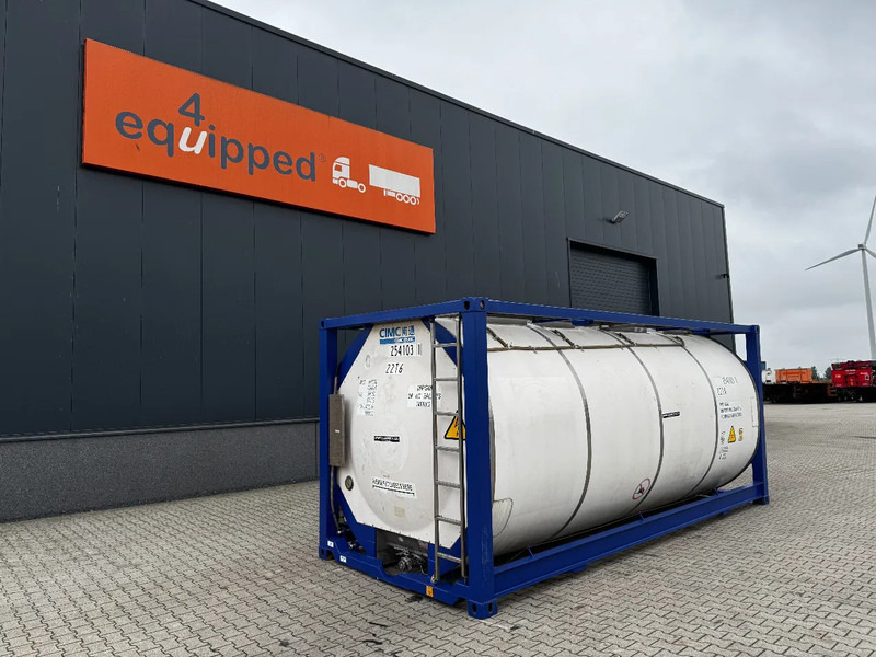 CIMC 20FT ISO, 25.050L / 1-COMP / 3 BAFFELS / T11 / 4 manholes / ADR valid until 04/2027 - Kontejner cisterna: slika 1 CIMC 20FT ISO, 25.050L / 1-COMP / 3 BAFFELS / T11 / 4 manholes / ADR valid until 04/2027 - Kontejner cisterna: slika 1