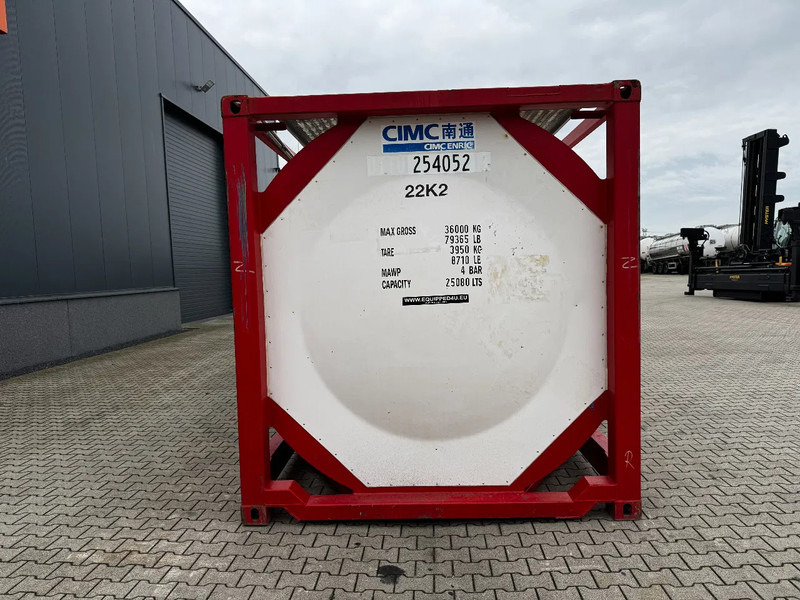 CIMC 20FT ISO, 25.080L / 1-COMP / 3 BAFFELS / T12 / 4 manholes / ADR valid until 02/2027 - Rezervoar za skladiščenje: slika 5 CIMC 20FT ISO, 25.080L / 1-COMP / 3 BAFFELS / T12 / 4 manholes / ADR valid until 02/2027 - Rezervoar za skladiščenje: slika 5