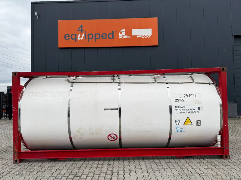 CIMC 20FT ISO, 25.080L / 1-COMP / 3 BAFFELS / T12 / 4 manholes / ADR valid until 02/2027 - Rezervoar za skladiščenje: slika 2 CIMC 20FT ISO, 25.080L / 1-COMP / 3 BAFFELS / T12 / 4 manholes / ADR valid until 02/2027 - Rezervoar za skladiščenje: slika 2