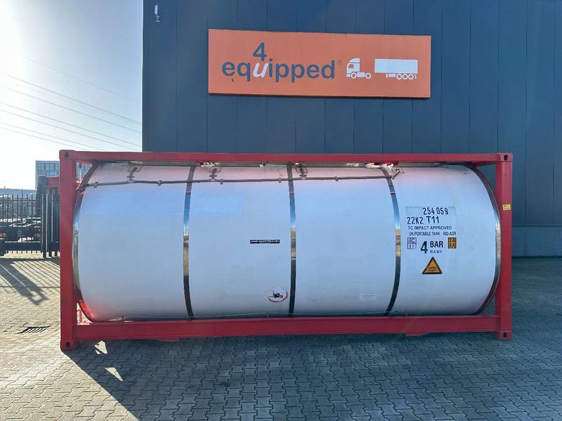 CIMC 20FT ISO, 25.080L / 1-COMP / 3 BAFFELS / T12 / 4 manholes / ADR valid until 12/2026 - Rezervoar za skladiščenje: slika 2 CIMC 20FT ISO, 25.080L / 1-COMP / 3 BAFFELS / T12 / 4 manholes / ADR valid until 12/2026 - Rezervoar za skladiščenje: slika 2