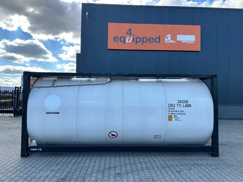 CIMC NEW / UNUSED, for FOOD STUFF or CHEMICAL, 20FT ISO, 25.030L, L4BN, UN Portable, T11, test: 1-2027 - Kontejner cisterna: slika 2 CIMC NEW / UNUSED, for FOOD STUFF or CHEMICAL, 20FT ISO, 25.030L, L4BN, UN Portable, T11, test: 1-2027 - Kontejner cisterna: slika 2