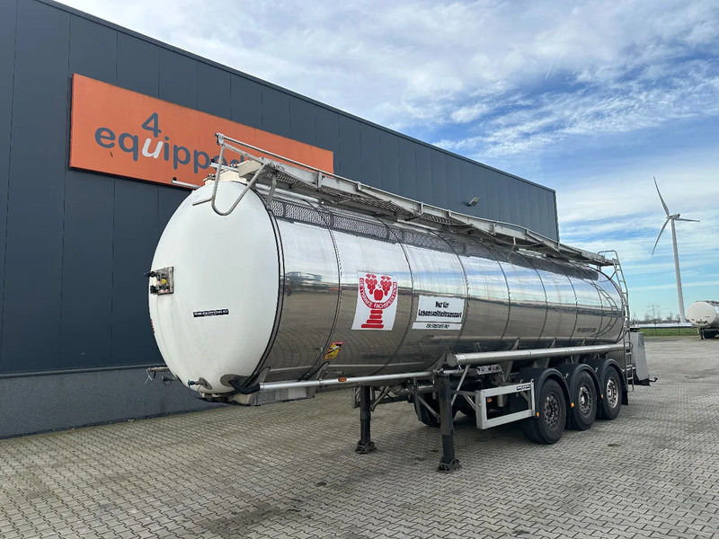 Feldbinder LEBENSMITTEL / LEVENSMIDDELEN FOOD / 33.500L / 3-COMP / PUMPE / INOX / NL-trailer / APK: 10-2026 - Polprikolica cisterna: slika 1 Feldbinder LEBENSMITTEL / LEVENSMIDDELEN FOOD / 33.500L / 3-COMP / PUMPE / INOX / NL-trailer / APK: 10-2026 - Polprikolica cisterna: slika 1