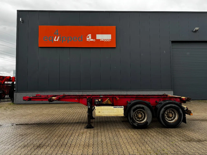 Krone 2-assig 20FT chassis, BPW + trommel, luchtvering, leeggewicht: 3.180kg - Kontejnerska polprikolica/ Polprikolica z zamenljivim tovoriščem: slika 3 Krone 2-assig 20FT chassis, BPW + trommel, luchtvering, leeggewicht: 3.180kg - Kontejnerska polprikolica/ Polprikolica z zamenljivim tovoriščem: slika 3