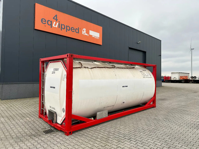 Rezervoar za skladiščenje za transport goriva SINGAMAS 20FT ISO, 26.000L/1-COMP/3 BAFFELS/3 manholes, 5Y: 07-2027, L4BN, T11: slika 1