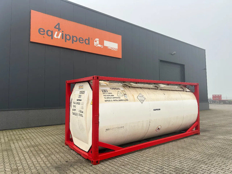 SINGAMAS 20FT ISO, 26.000L/1-COMP/3 BAFFELS/3 manholes, 5Y inspection: 06/2027 - Kontejner cisterna: slika 1 SINGAMAS 20FT ISO, 26.000L/1-COMP/3 BAFFELS/3 manholes, 5Y inspection: 06/2027 - Kontejner cisterna: slika 1