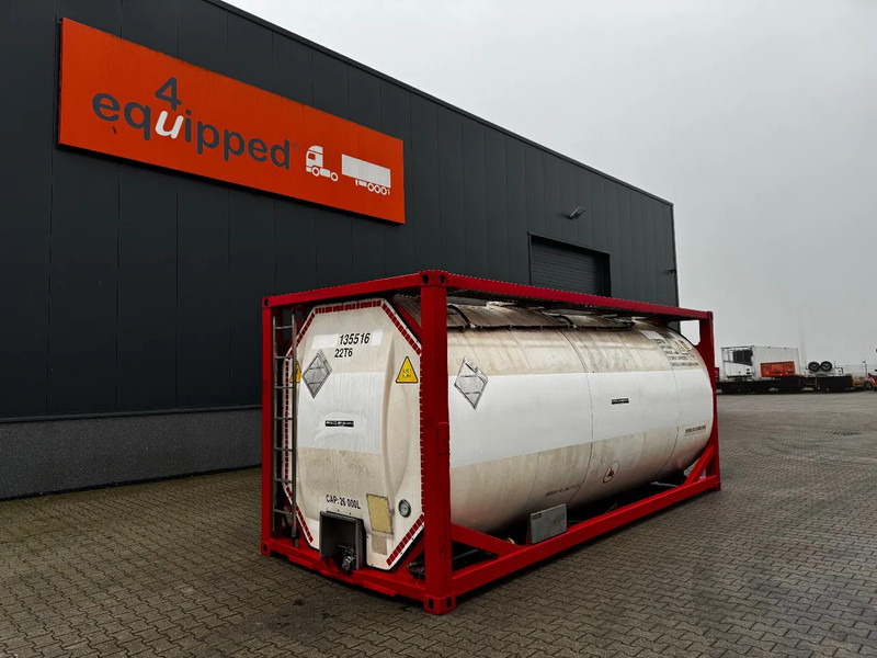 SINGAMAS 20FT ISO, 26.000L/1-COMP/3 BAFFELS/3 manholes, 5Y inspection: 07/2027 - Kontejner cisterna: slika 1 SINGAMAS 20FT ISO, 26.000L/1-COMP/3 BAFFELS/3 manholes, 5Y inspection: 07/2027 - Kontejner cisterna: slika 1