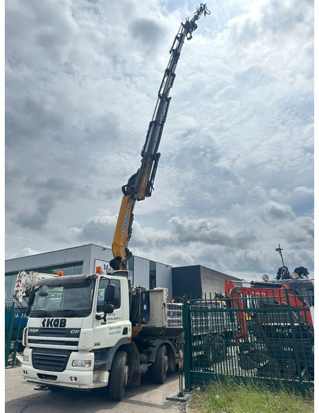 Tovornjak s kesonom, Tovornjak z dvigalom DAF CF 85.360 8x2 + KRAN (25m!) EFFER 305 6S + JIB 4S + ROTATOR - PLATORM 7m60 - LIFT + STEERING AXLE - EURO 5 - BE: slika 10