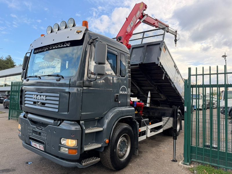 MAN TGA 18.350 4x2 TIPPER + CRANE HMF 1110 K2 + ROTATOR - STEEL SPRING / BLATT / BALLESTAS / LAMES - BE TRUCK - Tovornjak prekucnik, Tovornjak z dvigalom: slika 2 MAN TGA 18.350 4x2 TIPPER + CRANE HMF 1110 K2 + ROTATOR - STEEL SPRING / BLATT / BALLESTAS / LAMES - BE TRUCK - Tovornjak prekucnik, Tovornjak z dvigalom: slika 2