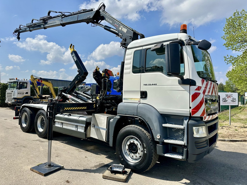 MAN TGS 33.440 6x4 BB HOOKLIFT + CRANE HIAB 166 E-3 HIDUO - RADIO - ROTATOR - EURO 5 - BE TRUCK - Kotalni prekucni tovornjak, Tovornjak z dvigalom: slika 1 MAN TGS 33.440 6x4 BB HOOKLIFT + CRANE HIAB 166 E-3 HIDUO - RADIO - ROTATOR - EURO 5 - BE TRUCK - Kotalni prekucni tovornjak, Tovornjak z dvigalom: slika 1