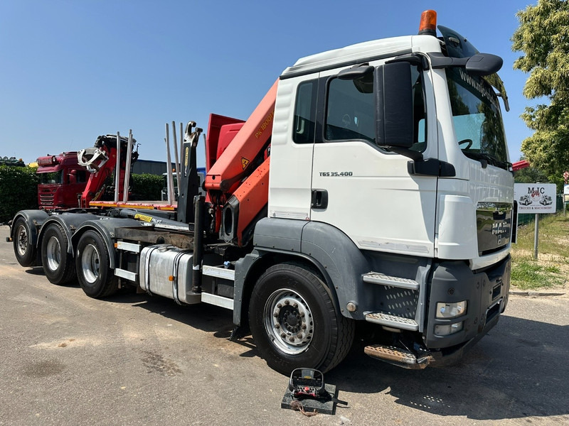 MAN TGS 35.400 8x4 TRIDEM HOOKLIFT T22 + CRANE PALFINGER PK 18001 EH + RADIO - EURO 5 - LIFT/STEERING AXLE - BE TRUCK - Kotalni prekucni tovornjak, Tovornjak z dvigalom: slika 3 MAN TGS 35.400 8x4 TRIDEM HOOKLIFT T22 + CRANE PALFINGER PK 18001 EH + RADIO - EURO 5 - LIFT/STEERING AXLE - BE TRUCK - Kotalni prekucni tovornjak, Tovornjak z dvigalom: slika 3