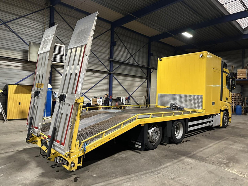 Tovornjak avtotransporter Mercedes-Benz ACTROS 2745 6x2 OPRIJWAGEN / AUTOTRANSPORTER / MACHINE CARRIER - WINCH - 6m10 - EURO 5 - LIFT AXLE - HYDR RAMPS - NL TRUCK: slika 7