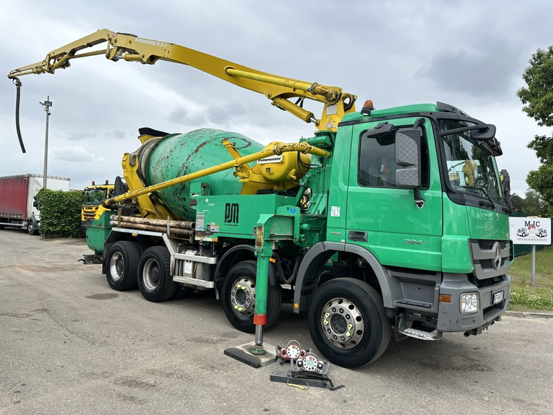 Mercedes-Benz ACTROS 3241 8x4 PUMI PM M 21-3 (21m) Putzmeister - *238.000km* / 1586H - EPS - BLADVERING / NAAFREDUCTIE - Avtomešalec: slika 2 Mercedes-Benz ACTROS 3241 8x4 PUMI PM M 21-3 (21m) Putzmeister - *238.000km* / 1586H - EPS - BLADVERING / NAAFREDUCTIE - Avtomešalec: slika 2