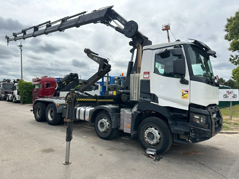 Renault C460 8x4 HOOKLIFT + CRANE HIAB 288 E-6 HIDUO - RADIO - 5/6 F - STEEL SPRING / HUB REDUCTION - Tovornjak z dvigalom: slika 1 Renault C460 8x4 HOOKLIFT + CRANE HIAB 288 E-6 HIDUO - RADIO - 5/6 F - STEEL SPRING / HUB REDUCTION - Tovornjak z dvigalom: slika 1