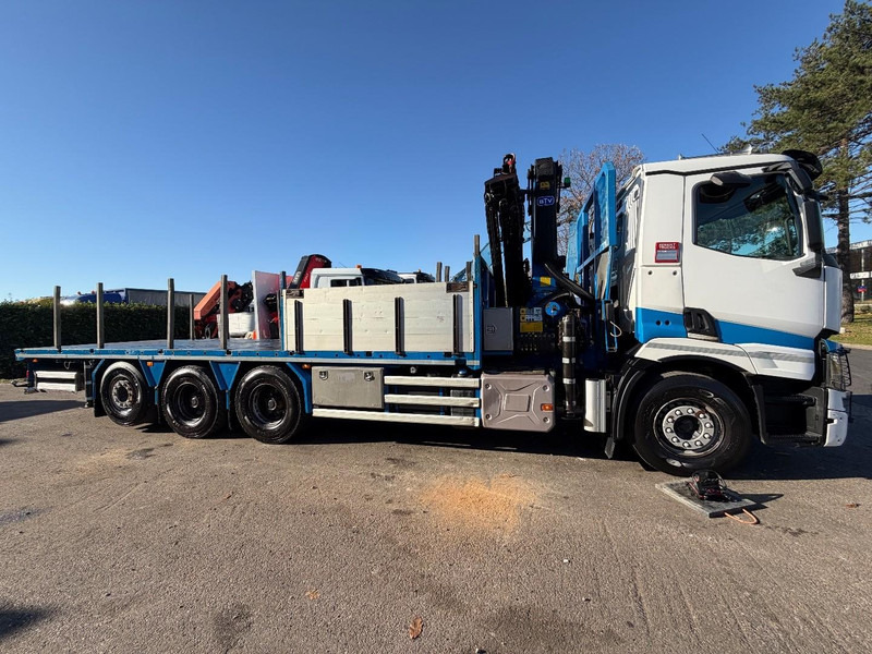 Tovornjak s kesonom, Tovornjak z dvigalom Renault C480 8x4 Pritsche + Kran (20m!) PALFINGER PK33002-EH E (6x) - PLATFORM 8m25 - LIFT/STEERING - GOOD TIRES - BE TRUCK: slika 8