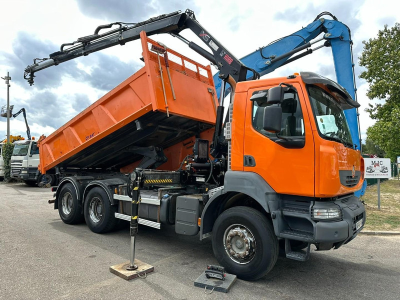 Renault KERAX 380 DXI 6x4 TIPPER + CRANE HIAB 144 B-3 - RADIO - *246.000km* - RETARDER - BORDMATIC - EURO 5 - Tovornjak prekucnik, Tovornjak z dvigalom: slika 1 Renault KERAX 380 DXI 6x4 TIPPER + CRANE HIAB 144 B-3 - RADIO - *246.000km* - RETARDER - BORDMATIC - EURO 5 - Tovornjak prekucnik, Tovornjak z dvigalom: slika 1