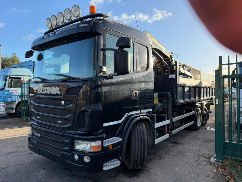 Scania G420 6x2 TIPPER + CRANE PALFINGER PK22002 C (4x) + GRABBER - LIFT + STEERING AXLE - DAMAGED CRANE - Tovornjak prekucnik, Tovornjak z dvigalom: slika 3 Scania G420 6x2 TIPPER + CRANE PALFINGER PK22002 C (4x) + GRABBER - LIFT + STEERING AXLE - DAMAGED CRANE - Tovornjak prekucnik, Tovornjak z dvigalom: slika 3