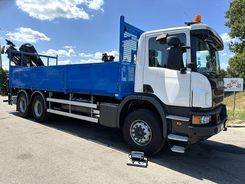 Scania P410 6x4 PRITSCHE + KRAN HIAB 166 ES-4 - RETARDER - ROTATOR - PLATFORM 6m80 - BIG AXLES HUB REDUCTION - STEEL SPRING - Tovornjak s kesonom, Tovornjak z dvigalom: slika 1 Scania P410 6x4 PRITSCHE + KRAN HIAB 166 ES-4 - RETARDER - ROTATOR - PLATFORM 6m80 - BIG AXLES HUB REDUCTION - STEEL SPRING - Tovornjak s kesonom, Tovornjak z dvigalom: slika 1