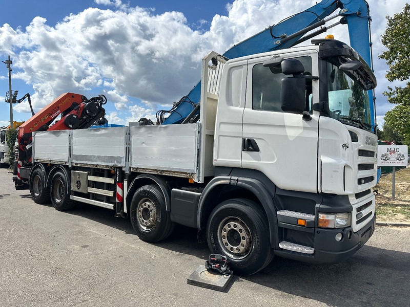 Scania R420 8x4 + CRANE PALFINGER PK44002 F (7x) + Rotator - 6m50 platform - Manual - - Tovornjak s kesonom, Tovornjak z dvigalom: slika 1 Scania R420 8x4 + CRANE PALFINGER PK44002 F (7x) + Rotator - 6m50 platform - Manual - - Tovornjak s kesonom, Tovornjak z dvigalom: slika 1