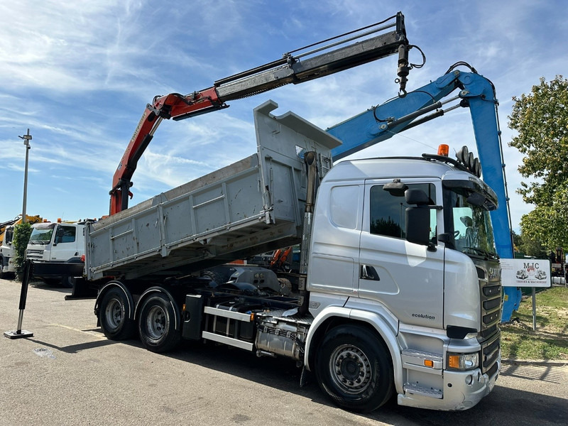 Scania R520 6x4 TIPPER + CRANE PALFINGER PK 15002 A - TRACTOR UNIT - RETARDER - *FULL AIR* - EUR 6 - BE TRUCK - Tovornjak prekucnik, Tovornjak z dvigalom: slika 1 Scania R520 6x4 TIPPER + CRANE PALFINGER PK 15002 A - TRACTOR UNIT - RETARDER - *FULL AIR* - EUR 6 - BE TRUCK - Tovornjak prekucnik, Tovornjak z dvigalom: slika 1
