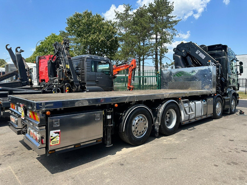 Tovornjak s kesonom, Tovornjak z dvigalom Scania R620 8x2 PRITSCHE + KRAN HIAB 800 EP-5 HIPRO - RETARDER - LIFT/STEERING AXLE - HIGHLINE SLEEPER - LEATHER - ALCOA: slika 6