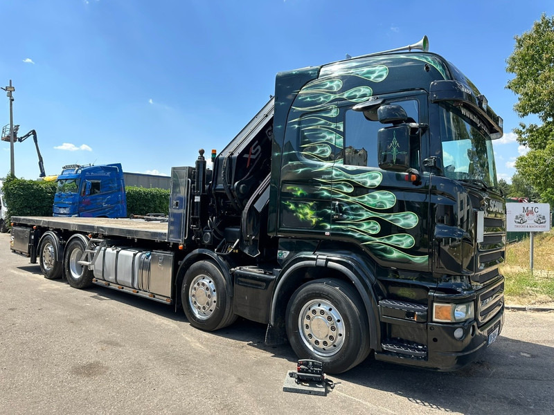 Scania R620 8x2 PRITSCHE + KRAN HIAB 800 EP-5 HIPRO - RETARDER - LIFT/STEERING AXLE - HIGHLINE SLEEPER - LEATHER - ALCOA - Tovornjak s kesonom, Tovornjak z dvigalom: slika 1 Scania R620 8x2 PRITSCHE + KRAN HIAB 800 EP-5 HIPRO - RETARDER - LIFT/STEERING AXLE - HIGHLINE SLEEPER - LEATHER - ALCOA - Tovornjak s kesonom, Tovornjak z dvigalom: slika 1