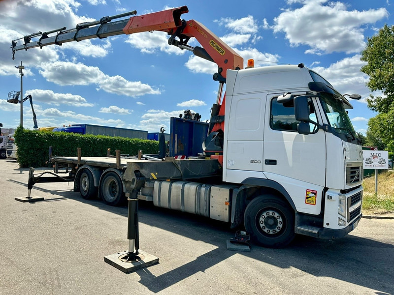 Tovornjak z dvigalom Volvo FH 500 6X2 + CRANE PALFINGER PK50002 E 6x - RETARDER - PLATFORM 6m20 - TWISTLOCKS 20' - 561.000km - EURO 5: slika 1