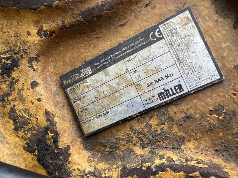 Hitra spojka za Gradbeni stroj Miller Caterpillar 311D / 312D / 312E / 313F / 314D / 314: slika 20 Hitra spojka za Gradbeni stroj Miller Caterpillar 311D / 312D / 312E / 313F / 314D / 314: slika 20