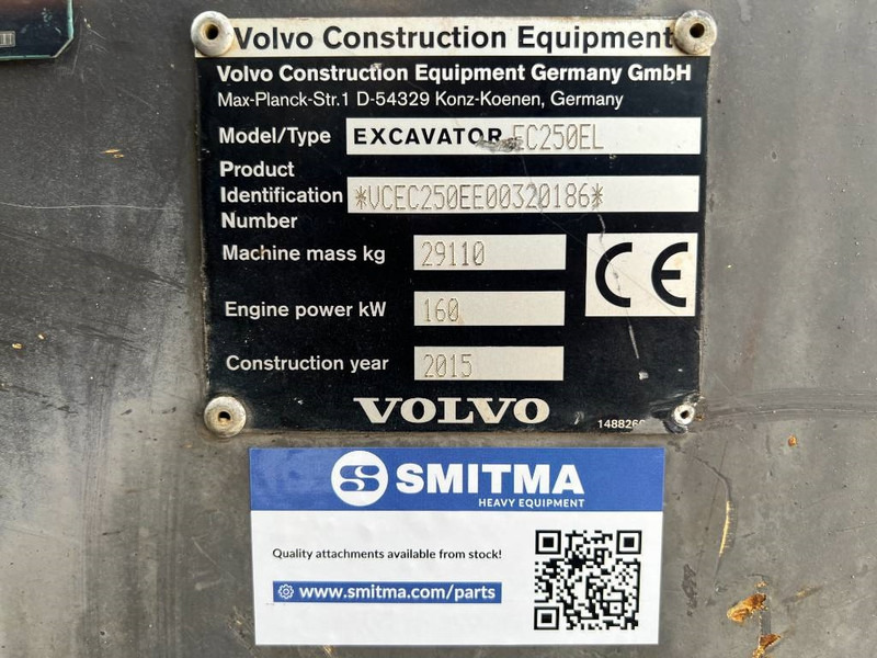 Volvo EC250E L - Bager goseničar: slika 5 Volvo EC250E L - Bager goseničar: slika 5