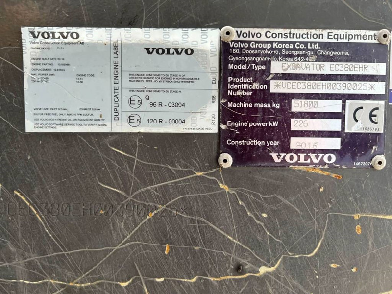 Volvo EC380E HR UHD - Bager goseničar: slika 4 Volvo EC380E HR UHD - Bager goseničar: slika 4