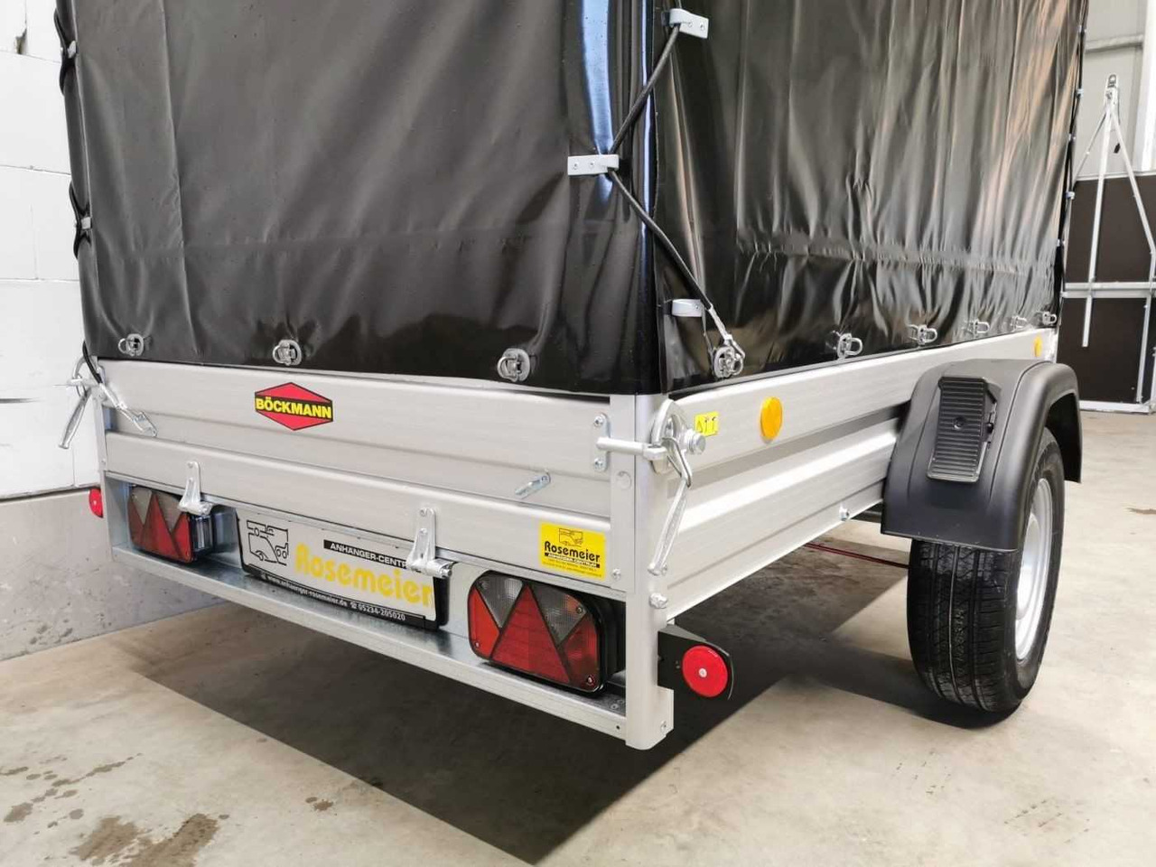 Nov Avtomobilska prikolica BOECKMANN TL-AL 2513/135 Eco XXL Plane Kastenanhänger gebr: slika 13