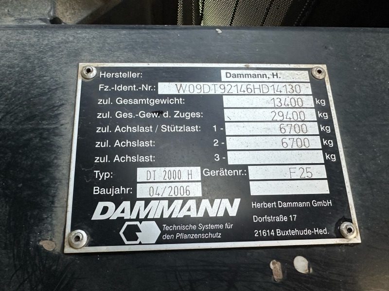 Dammann Trac DT 2000 H - Samovozni škropilnik: slika 2 Dammann Trac DT 2000 H - Samovozni škropilnik: slika 2