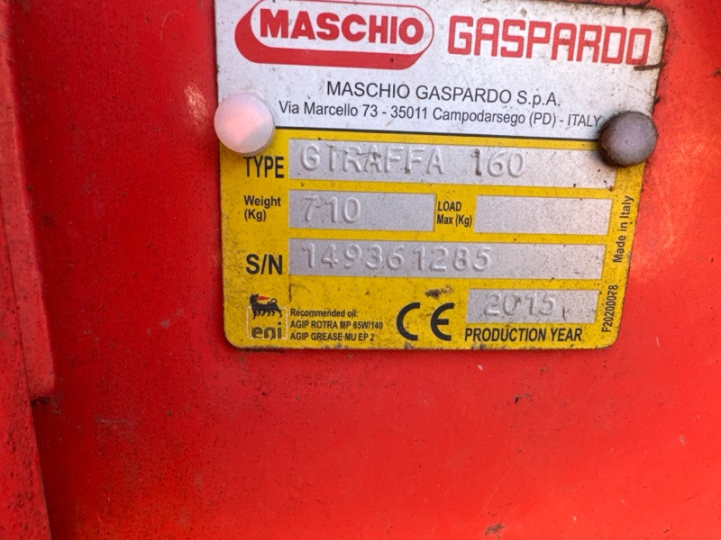 Maschio Giraffa 160 - Mulčer kladivar: slika 2 Maschio Giraffa 160 - Mulčer kladivar: slika 2