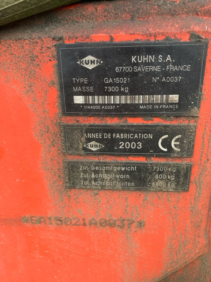 Obračalnik/ Zgrabljalnik Kuhn GA 15021: slika 8