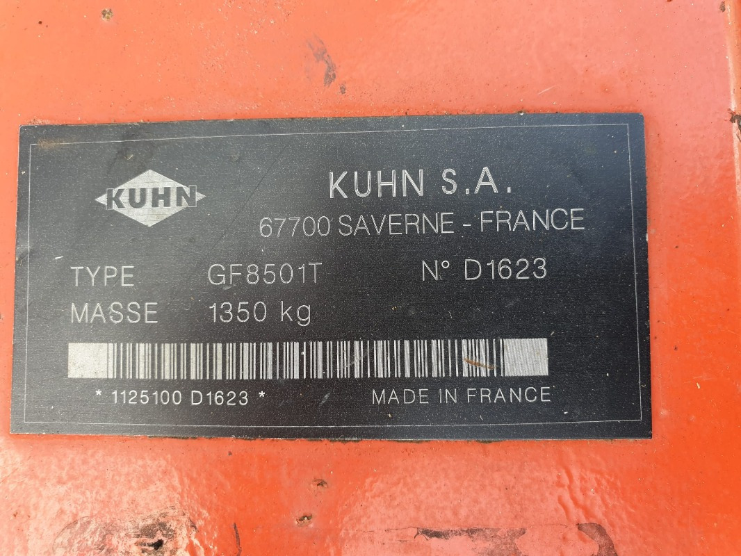 Kuhn GF 8501 T - Obračalnik/ Zgrabljalnik: slika 3 Kuhn GF 8501 T - Obračalnik/ Zgrabljalnik: slika 3