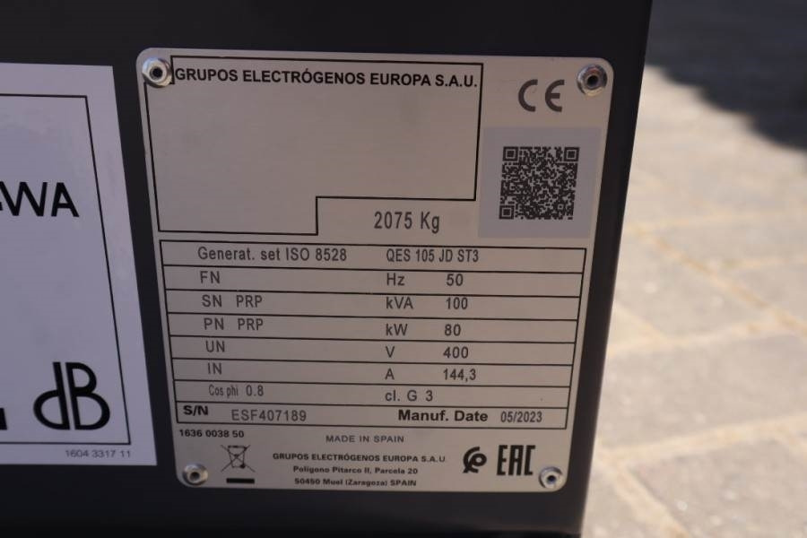 Atlas Copco QES 105 JD ST3 Valid inspection, *Guarantee! Diese - Generator: slika 5 Atlas Copco QES 105 JD ST3 Valid inspection, *Guarantee! Diese - Generator: slika 5