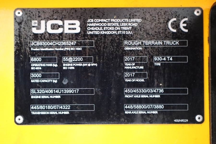 JCB 930-4 T4 Valid inspection, *Guarantee! Diesel, 4x4  lizing JCB 930-4 T4 Valid inspection, *Guarantee! Diesel, 4x4: slika 6