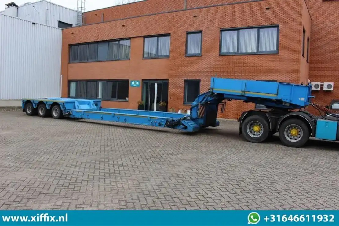 Faymonville 3-ass. Uitschuifbare dieplader met afneembare zwanenhals / Hydr. Vre - Nizko noseča polprikolica: slika 4 Faymonville 3-ass. Uitschuifbare dieplader met afneembare zwanenhals / Hydr. Vre - Nizko noseča polprikolica: slika 4