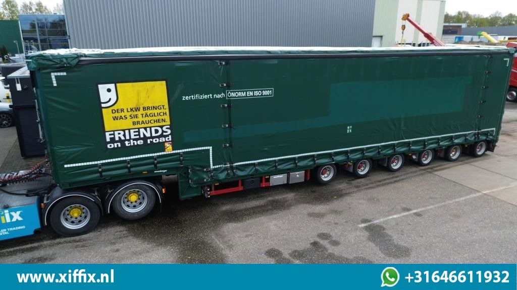 Meusburger 6-ass. Semi dieplader met elektrische huifopbouw / 3x naloop gestuurd - Nizko noseča polprikolica: slika 1 Meusburger 6-ass. Semi dieplader met elektrische huifopbouw / 3x naloop gestuurd - Nizko noseča polprikolica: slika 1