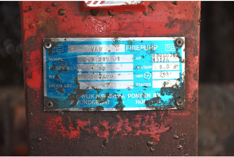 Diversen VAS FIREPUMP FORD MOTOR 90 M3 EN 8 BAR - Črpalka za vodo: slika 5 Diversen VAS FIREPUMP FORD MOTOR 90 M3 EN 8 BAR - Črpalka za vodo: slika 5