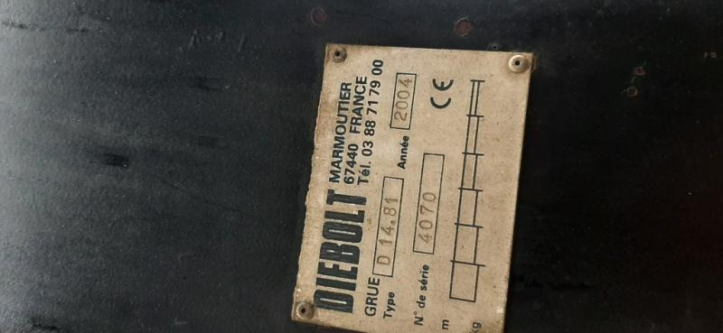 Diebolt BOOMKRAAN D14.81 - Paletno dvigalo: slika 1 Diebolt BOOMKRAAN D14.81 - Paletno dvigalo: slika 1