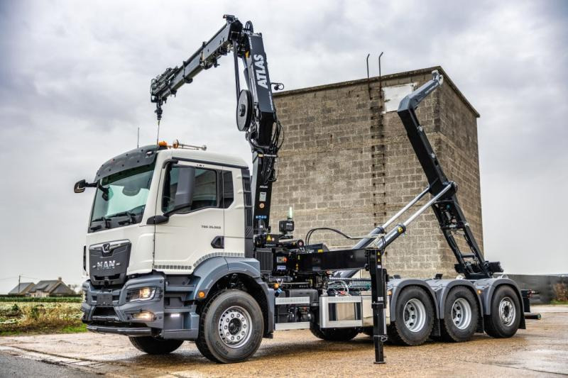 MAN TGS 35.520 BL - ATLAS 240.2E - Kotalni prekucni tovornjak, Tovornjak z dvigalom: slika 1 MAN TGS 35.520 BL - ATLAS 240.2E - Kotalni prekucni tovornjak, Tovornjak z dvigalom: slika 1