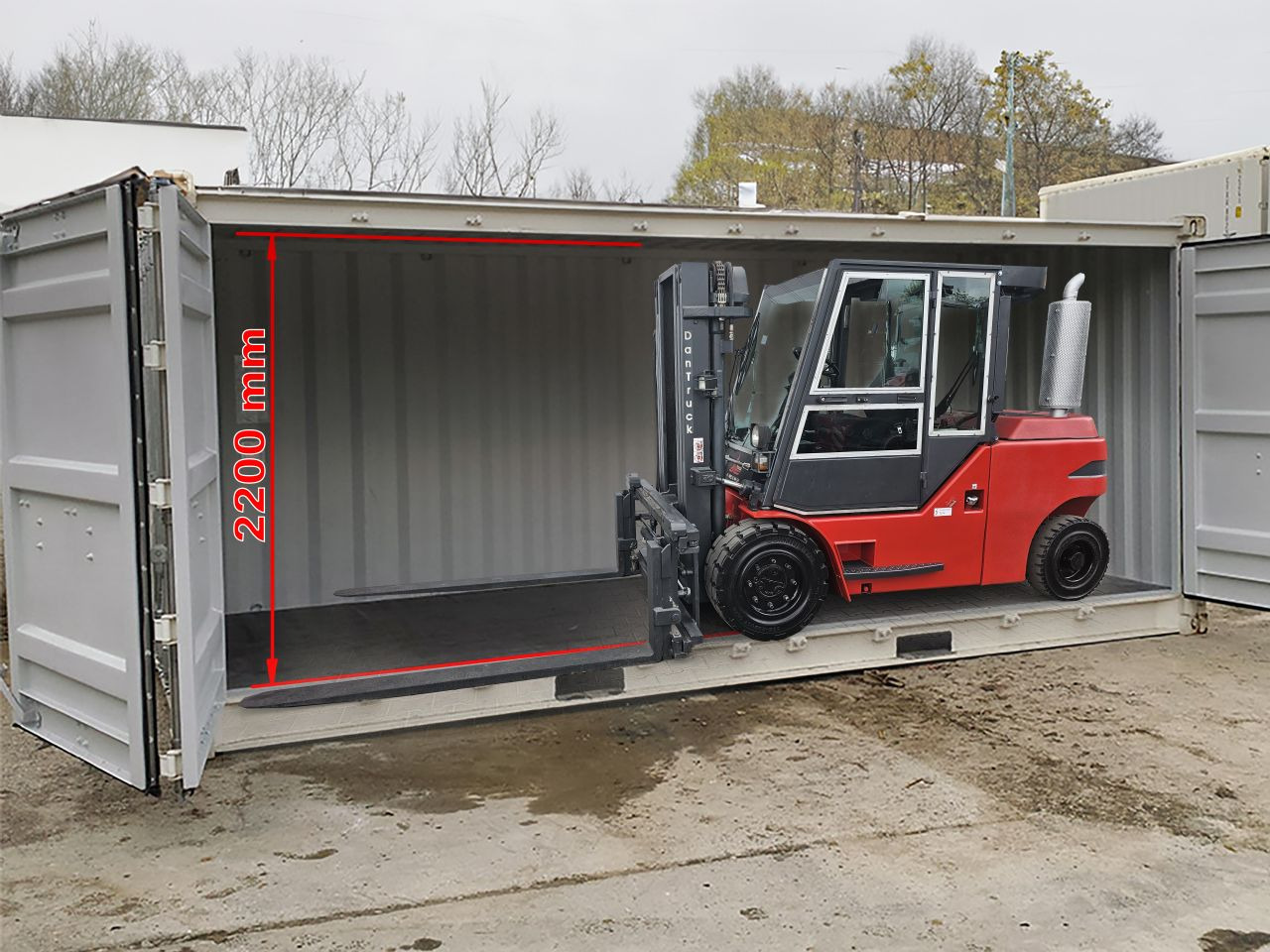 Dan Truck 8450DG Container-Indoor-Stapler -TRIPLEX - Diesel viličar: slika 1 Dan Truck 8450DG Container-Indoor-Stapler -TRIPLEX - Diesel viličar: slika 1